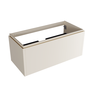 Balmani Eclips zwevende wastafelonderkast 120 x 55 cm Sandbeige 2 lades