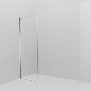 Balmani Modular Walk-In Dusche: 80 x 200 cm, Klarglas, Profil Chrom glänzend mit L-Shape