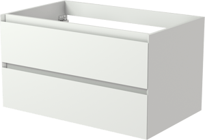 Balmani Mitra meuble sous-lavabo suspendu 90 x 55 cm blanc mat 2 tiroirs