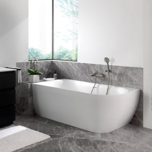 Luca Varess Otello Eckbadewanne, inklusive Ablaufventil