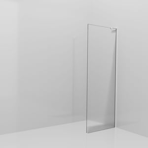 Balmani Modular douche à l'italienne: 80 x 200 cm, Ribs, avec coating, Profil Chrome brillant avec L-Shape