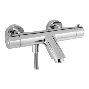 Blaufoss Titan Thermostat-Badewannenarmatur: Chrom glänzend