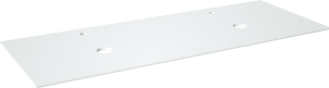 Balmani Facetta Doppelwaschtischplatte, Solid Surface matt, 150 x 55 cm