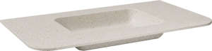 Balmani Moon simple vasque Desert Pearl Terrazzo 100 x 55 cm