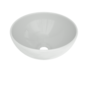 Linie Lavo vasque à poser porcelaine Blanc Brillant rond Ø 32 cm