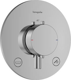 Hansgrohe Ecostat Comfort S Unterputz Badewannenarmatur: für 2 Verbraucher, Chrom Glänzend EN1717