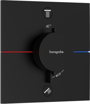 Hansgrohe Showerselect Comfort E inbouw thermostaat 2 uitgangen mat zwart