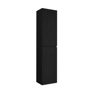 Storke Ribs zwevende badkamerkast zwarte eik 40 x 30 x 170 cm