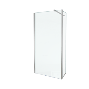 Balmani Move Walk-In-Dusche mit beweglicher Seitenwand 100 x 200 cm Klarglas glänzend, chrom Profil