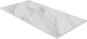 Luca Varess Suite douchebak 180 x 90 cm composietmarmer Marble White