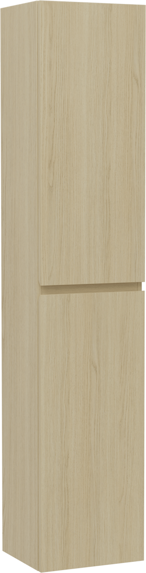 Linie Lado hängender Säulenschrank Skandinavische Eiche 35 x 30 x 170 cm