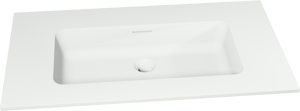Storke Mata enkele wastafel matte Solid Surface 80 x 46 cm
