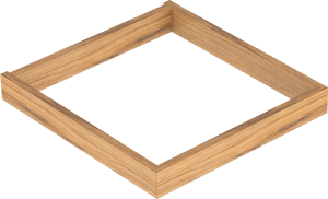 Balmani Lucida socle pour colonne salle de bains teck 45 x 33 cm