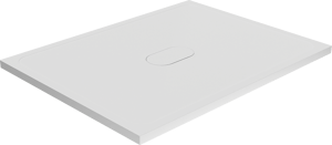 Balmani Artic Duschwanne: 120 x 90 cm, Top Solid, Weiß matt