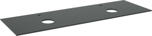 Balmani Facetta Doppelwaschtischplatte, Granit poliert, 180 x 55 cm