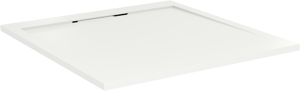 Balmani Andes Duschwanne: 100 x 90 cm, Solid Surface, Weiß matt