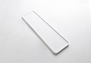 Balmani Testa plateau à cosmétiques blanc Solid Surface 45 x 14 cm