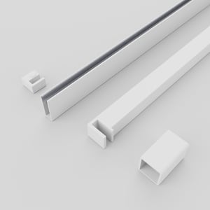 Balmani Modular Flat Profilset weiß matt