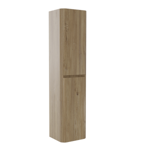 Storke Soft zwevende badkamerkast 40 x 35 x 170 cm ruwe eik
