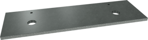 Balmani Rock Doppelwaschtischplatte für drei Bad-Unterschränke, Granit poliert, 180 x 55 cm