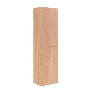 Balmani Forma zwevende badkamerkast natuur eik 42 x 30 x 150 cm vert. sym. groef