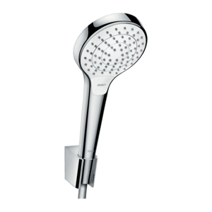 Hansgrohe Croma Select S 110 Vario/Porter EcoSmart set douchette 3 fonctions de jet Chrome Brillant