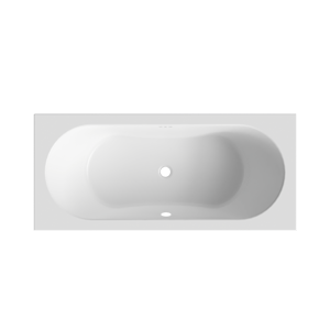 Luca Varess Rosala baignoire encastrable air balnéo 180 x 80 cm acrylique blanc mat