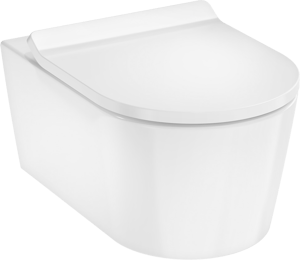 Hansgrohe Elupura S wc suspendu Blanc Brillant bride de rinçage fine