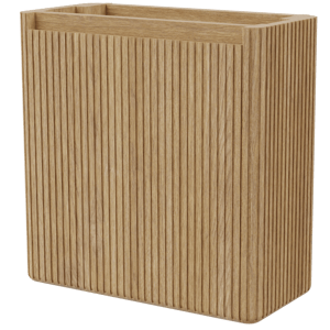 Balmani Fara meuble lave-mains suspendu 45 x 22 cm chêne naturel, Nervure sym. vert.
