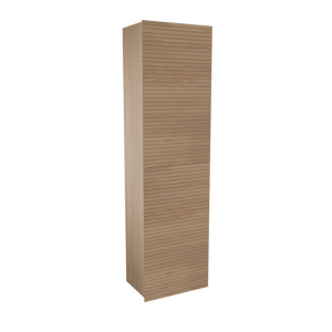 Balmani Forma zwevend badkamerkast natuur eik 42 x 30 x 150 cm horiz. sym. groef