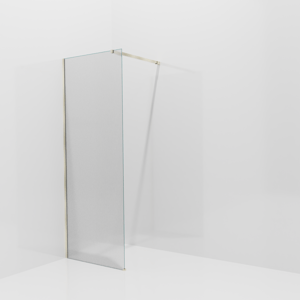 Balmani Modular inloopdouche: 80 x 200 cm, Ribs met coating, Brushed Champagne Gold profielen