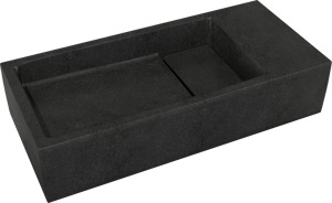 Balmani Mood lave-mains 45 x 20 cm granite aiguisé