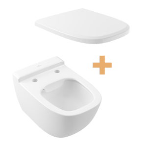 Villeroy & Boch Antheus toilette suspendue blanc mat avec abattant