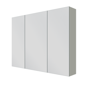Linie Montro Spiegelschrank Bad: 100 x 75 cm, Greige
