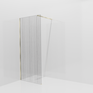 Balmani Modular Walk-In Dusche: 90 x 200 cm, Mikado, Profil Brushed Champagne Gold