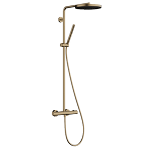 Hansgrohe Pulsify S260 Puro colonne de douche de pluie robinet thermostatique brushed bronze