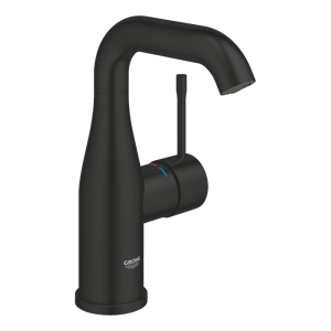 Grohe Essence M-Size wastafelkraan mat zwart, inclusief push open crepine