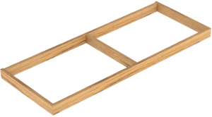 Balmani Lucida socle pour meuble sous-vasque teck 120 x 55 cm