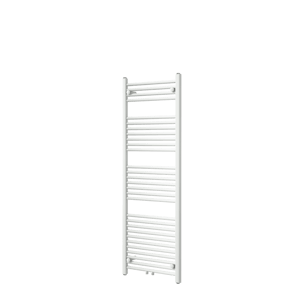 Vipera Kanza enkele handdoekradiator 50 x 150 cm centrale verwarming mat wit zij- en middenaansluiting 842W