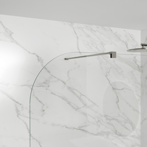 Balmani Modular Duschwand Glas: Klarglas (abgerundet), 116 x 200 cm