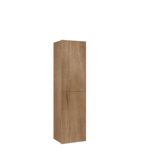 Balmani Forma zwevende badkamerkast teak 42 x 30 x 150 cm vert. sym. groef