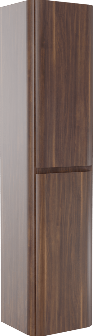 Storke Soft zwevende badkamerkast 40 x 35 x 170 cm notenhout
