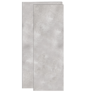 Linie Plato Set revêtement mural de douche 120x260 cm & 90x260 cm pvc béton gris Bolero