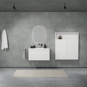 Balmani Idra by Mitra meuble salle de bains avec lavabo Tablo Arcato