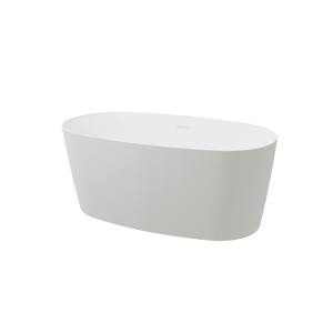 Luca Varess Sutilo baignoire îlot 140 x 70 cm acrylique blanc mat