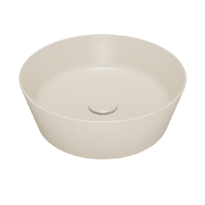 Storke Cona waskom beige granita solid surface rond Ø 36 cm