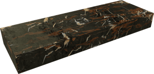 Balmani Nova fonteintje 60 x 20 cm Portoro Gold marmer