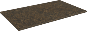 Balmani Stretto enkel tablet Dark Emperador marmer 90 x 55 cm