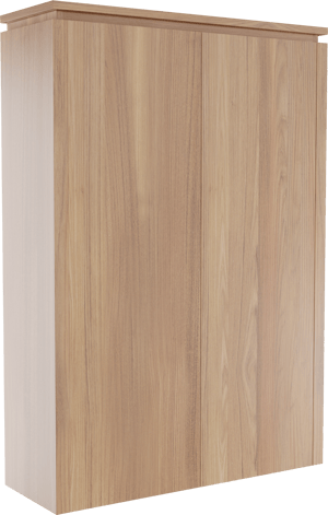 Balmani Eclips zwevende kolomkast Teakhout 90 x 32 x 130 cm