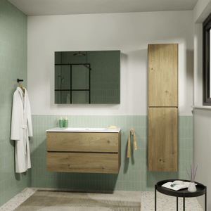 Storke Edge meuble salle de bains avec lavabo Diva et armoir de toilette